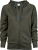 Women´s Fashion Full Zip Hood Deep Green