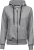 Women´s Fashion Full Zip Hood Heather Grey