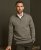 Half Zip Knit Grey Melange