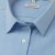 Light blue female stretch oxford shirt, loose fit