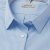 Light blue female stretch twill shirt, loose fit