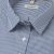 Blue/white female stretch twill shirt, slimfit