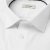White stretch twill shirt, comfort fit