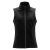 Women's Orbiter Softshell Vest, black/dolphin