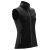 Women's Orbiter Softshell Vest, black/dolphin