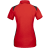 Womens Stretch Pique Shirt, red/black