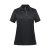 Women's Monterey S/S Piped Polo, black/granite