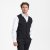 Traveller mens waistcoat modern fit, black