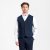 Traveller mens waistcoat modern fit, dark blue