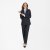 Traveller womens blazer long modern fit, dark navy