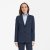 Traveller womens blazer long modern fit, dark blue