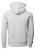 Stylish hooded sweat, grey melange