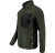 Womens pile fleece jacket, green/black