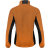 Womens pile fleece jacket, orange/black