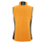 Womens pile Fleece Vest, orange/black