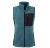 Womens pile Fleece Vest, blue/black
