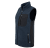 Womens pile Fleece Vest, navy/black