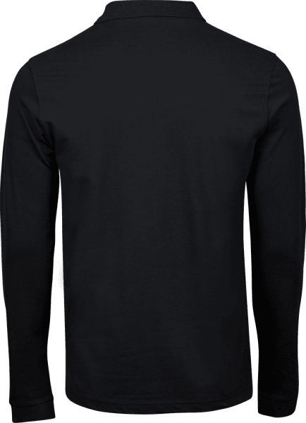 Zoom bild av Luxury Stretch Long Sleeve Polo Black
