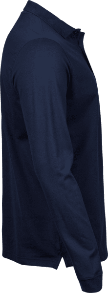 Zoom bild av Luxury Stretch Long Sleeve Polo Navy