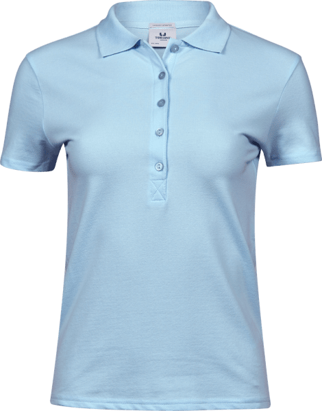 Zoom bild av Women's Luxury Stretch Polo Light Blue