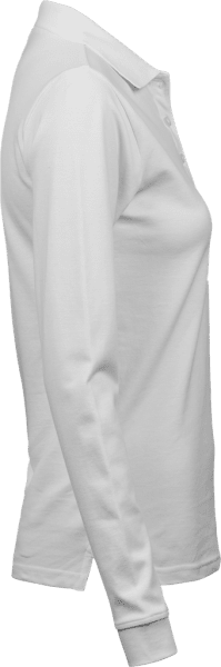 Zoom bild av Women's Luxury Stretch Long Sleeve Polo White
