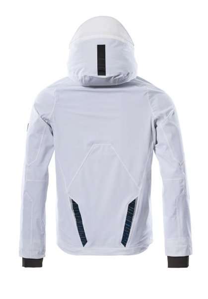 Zoom bild av Skaljacka, vit/mörk petrolium