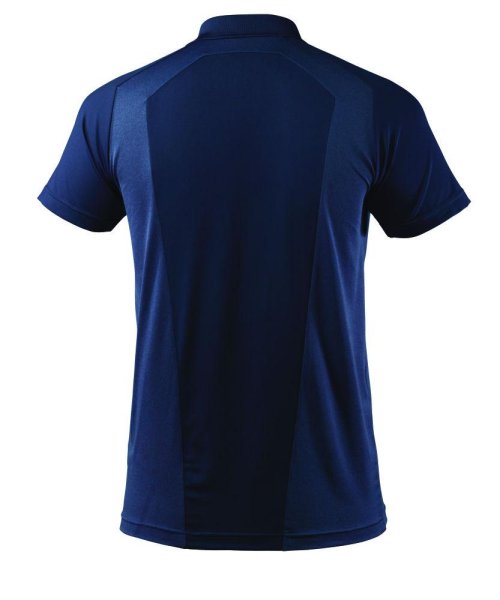 Zoom bild av Pikétröja med bröstficka, mörk marin