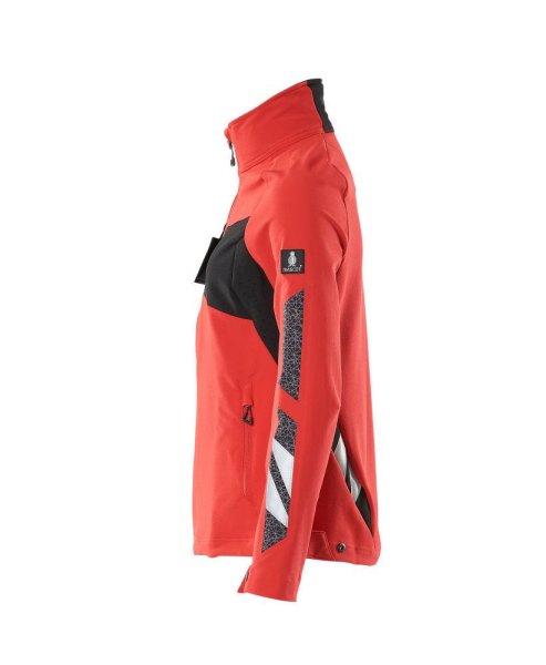 Zoom bild av Dam skaljacka, signal röd/svart