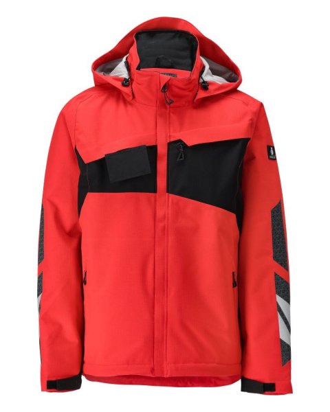 Zoom bild av Vinterjacka, signal röd/svart