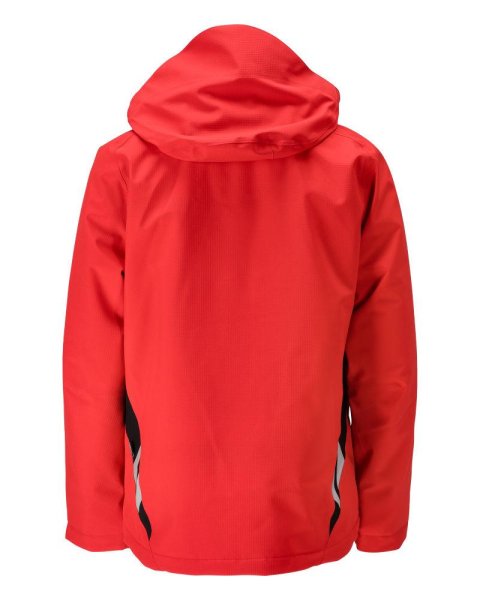 Zoom bild av Vinterjacka, signal röd/svart