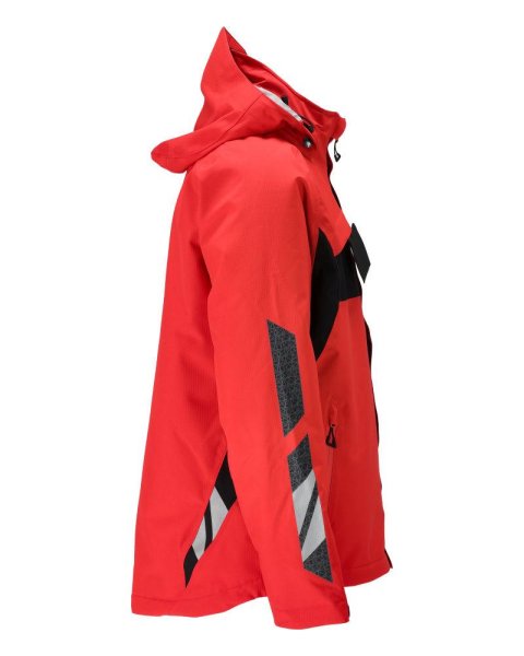 Zoom bild av Vinterjacka, signal röd/svart