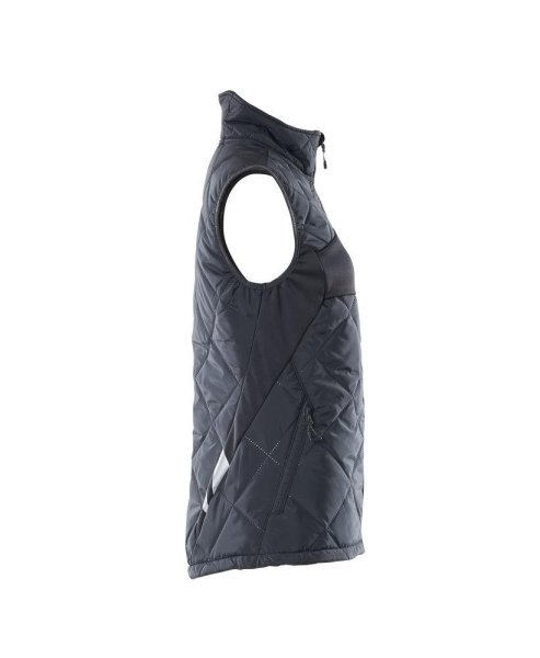 Zoom bild av Dam termoväst, mörk marin