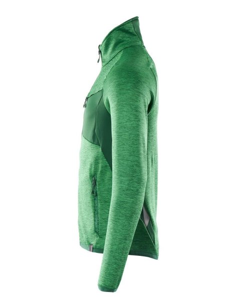 Zoom bild av Fleecetröja med blixtlås, gräsgrön/grön