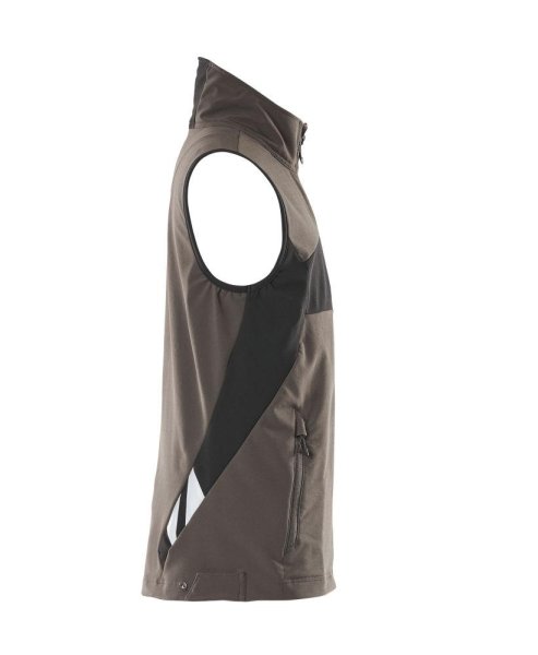 Zoom bild av Stretch väst, mörk antracite/svart