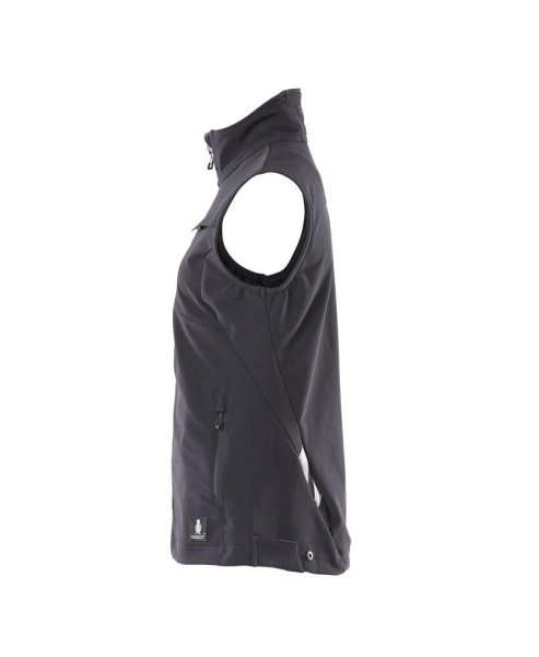 Zoom bild av Dam stretch väst, mörk marin