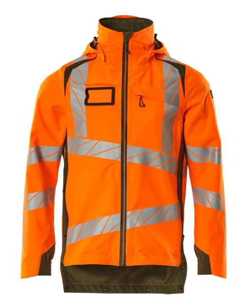 Zoom bild av Skaljacka, orange/mossgrön