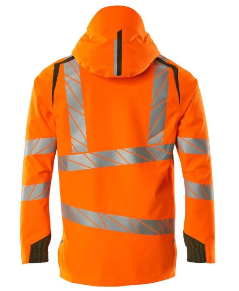 Zoom bild av Skaljacka, orange/mossgrön
