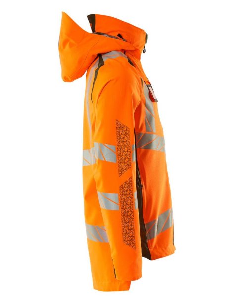 Zoom bild av Skaljacka, orange/mossgrön