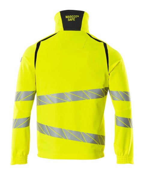 Zoom bild av Stretchjacka, gul/mörk marin