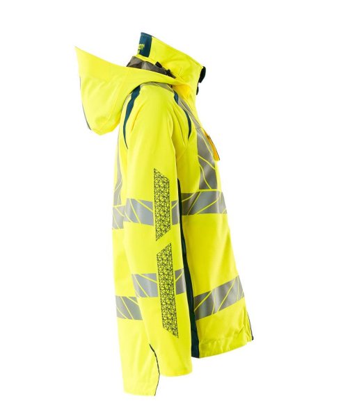 Zoom bild av Dam skaljacka, gul/petrolium