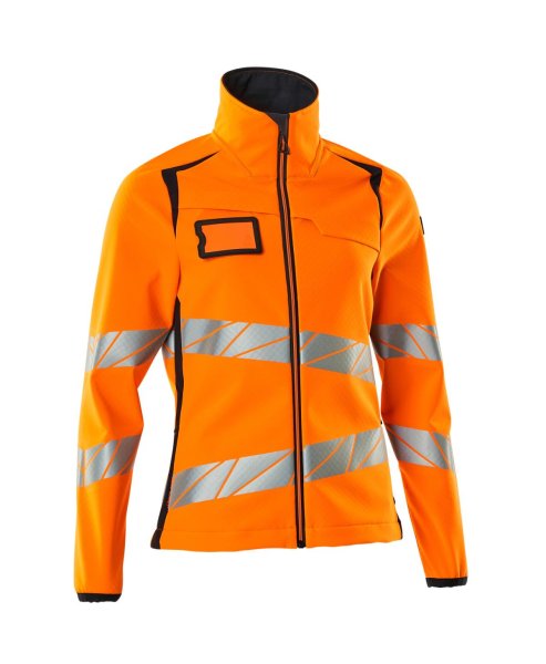 Zoom bild av Softshelljacka varsel dam, orange/marin
