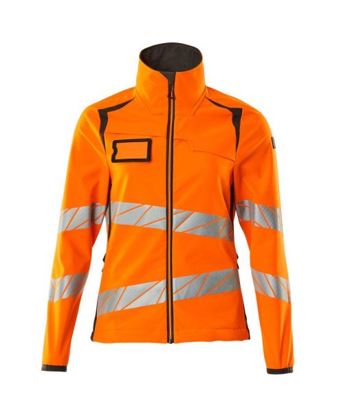 Zoom bild av Dam softshelljacka, orange/mörk antracite