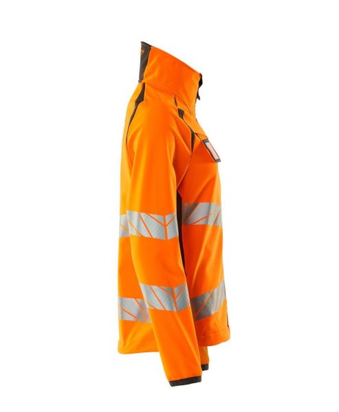Zoom bild av Dam softshelljacka, orange/mörk antracite