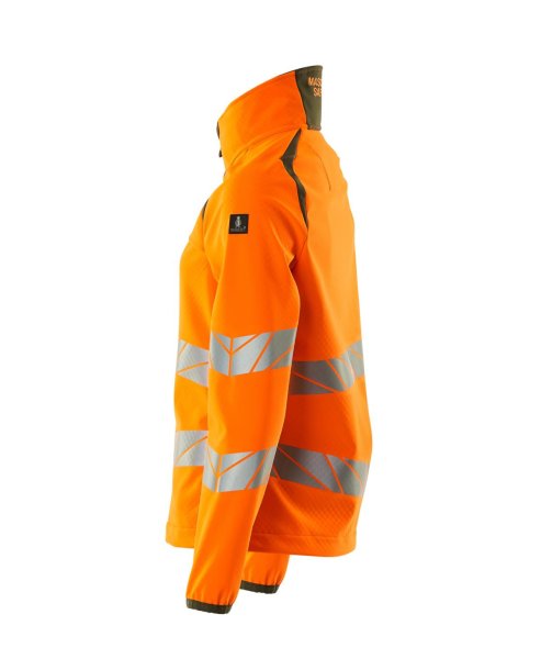 Zoom bild av Softshelljacka varsel dam, orange/marin