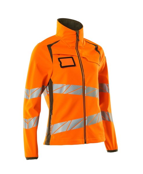 Zoom bild av Softshelljacka varsel dam, orange/marin