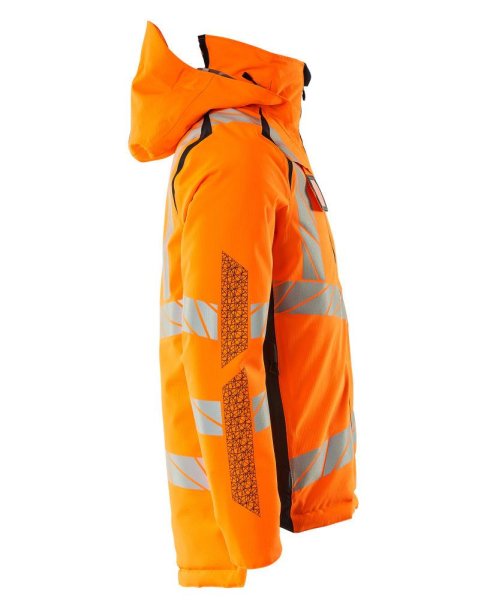 Zoom bild av Vinterjacka, orange/mörk marin