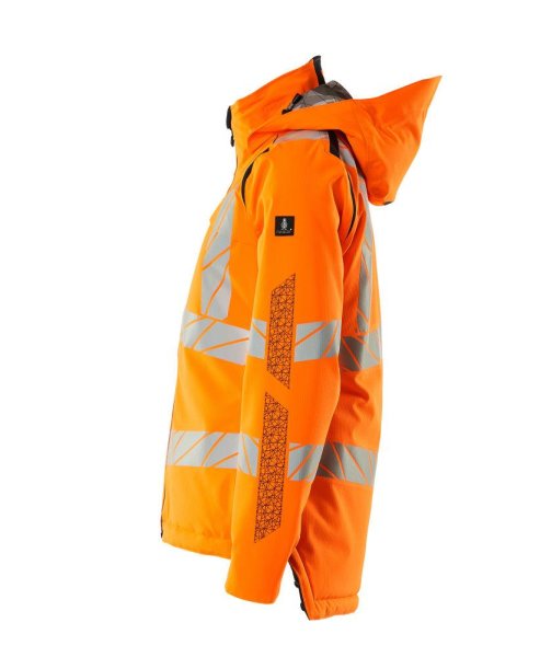 Zoom bild av Dam vinterjacka, orange/mörk marin