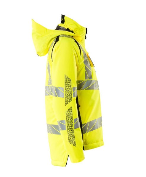 Zoom bild av Dam vinterjacka, gul/svart