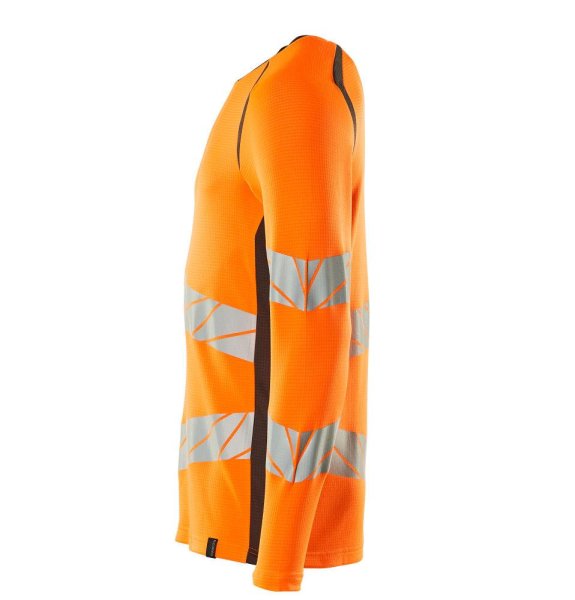 Zoom bild av Långärmad t-shirt, orange/mörk antracite