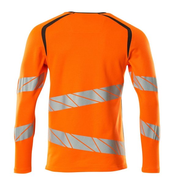 Zoom bild av Långärmad t-shirt, orange/mörk antracite